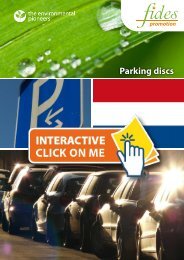 fides promotion Parking discs NL