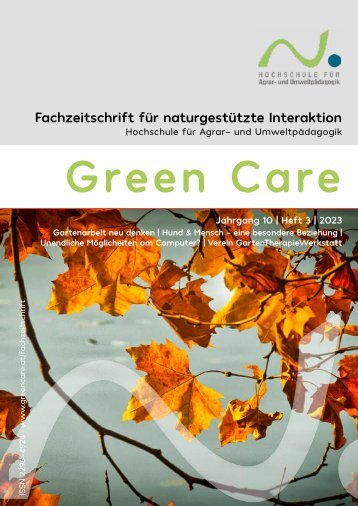 2023-Green Care-Jahrgang 10-Heft 3