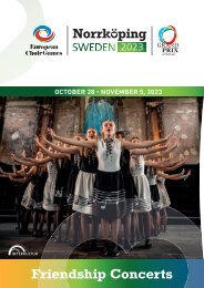 5th European Choir Games & Grand Prix of Nations 2023 - Friendship Concerts