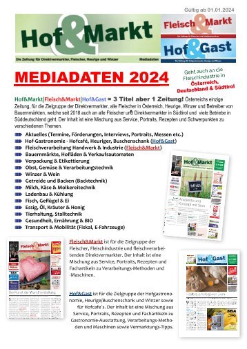 Hof&amp;Markt Mediadaten 2024