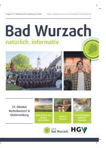 25.10.2023 Bürger- und Gästeinformation Bad Wurzach