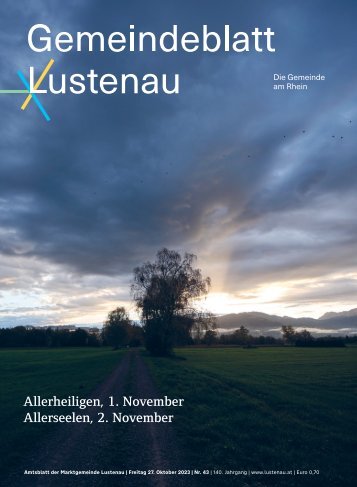Gemeindeblatt Lustenau Nr. 43 | Freitag 27. Oktober 2023