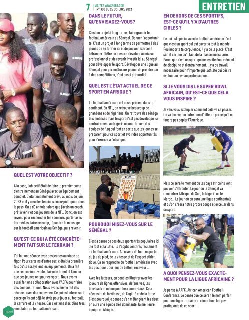 Journal wiwsport n300 - 25 octobre 2023