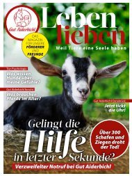 Gut Aiderbichl Magazin: Leben lieben Herbst 2023