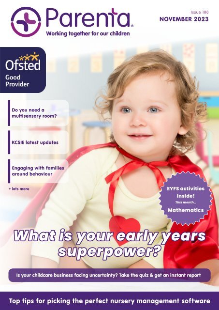 November 2023 Parenta Early Years Magazine