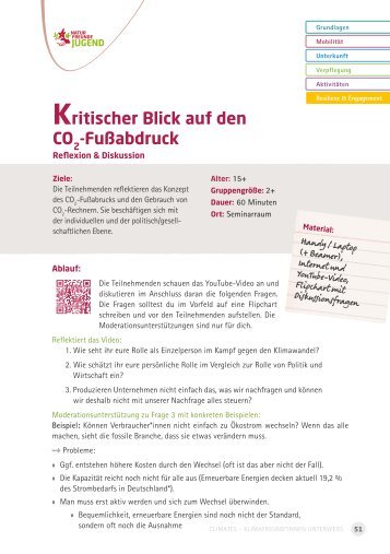 Kritischer Blick auf den CO2 Fußabdruck