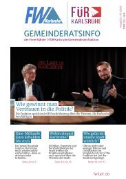 Wie gewinnt man Vertrauen in die Politik? Gemeinderatsinfo #10 | 2023