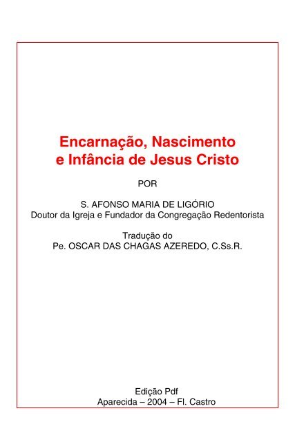 Encarnação, Nascimento e Infância de Jesus Cristo