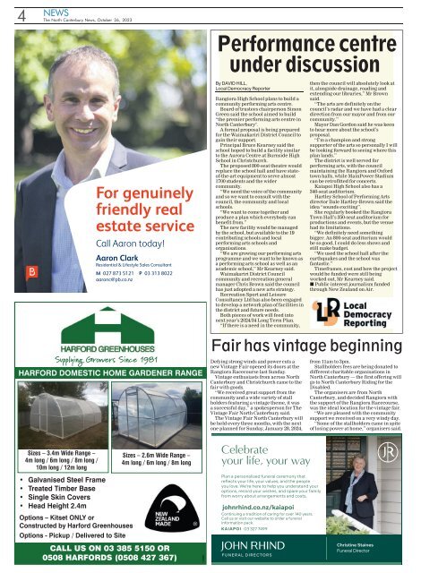 North Canterbury News: October 26, 2023