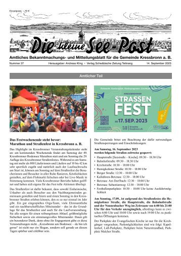 25.10.2023 Die kleine See-Post