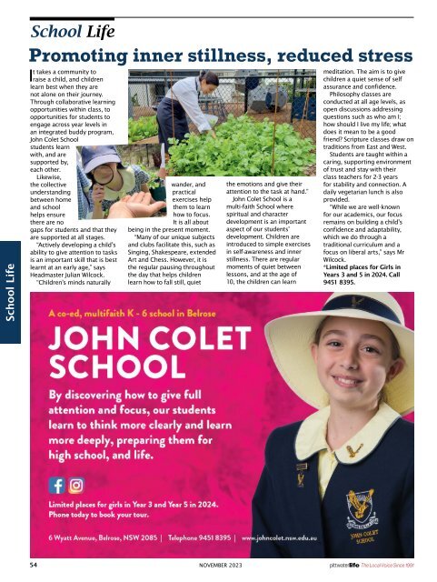 Pittwater Life November 2023 Issue