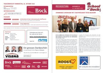 School of Bock Mittwoch