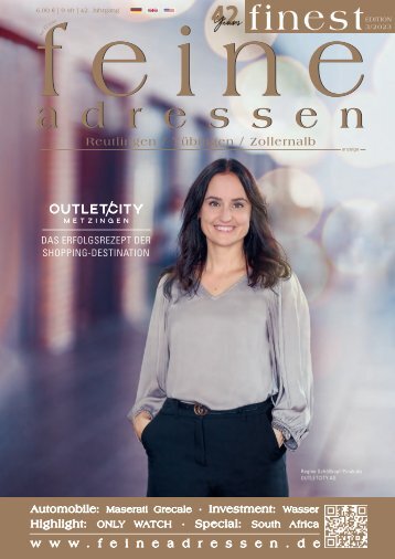 »feine adressen – finest« – Edition Reutlingen/Tübingen/Zollernalb 3/2023