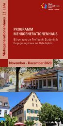 Mehrgenerationenhaus Programm Nov Dez 2023
