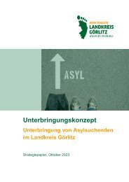 Unterbringungskonzept von Asylsuchenden im Landkreis Görlitz