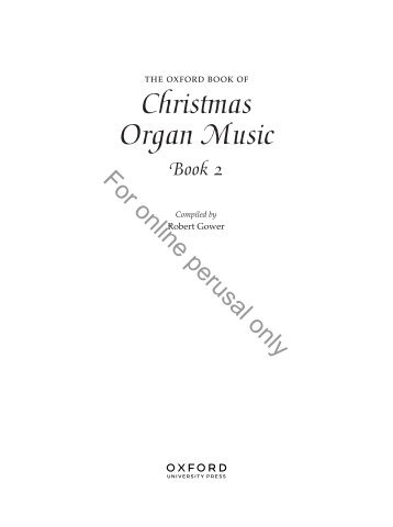 The Oxford Book of Christmas Organ Music Book 2 (Robert Gower)