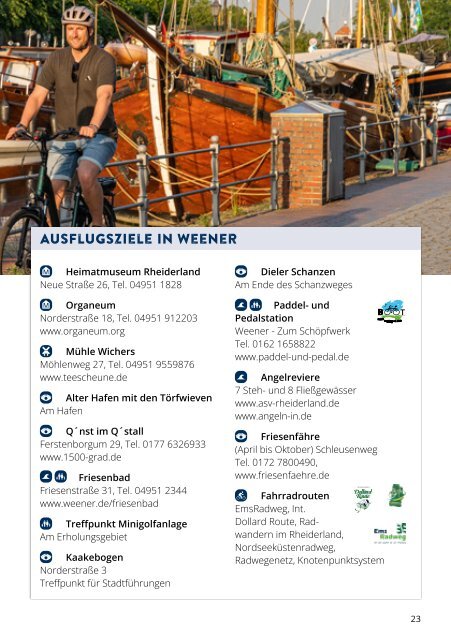 Südliches Ostfriesland - Urlaubsmagazin 2024