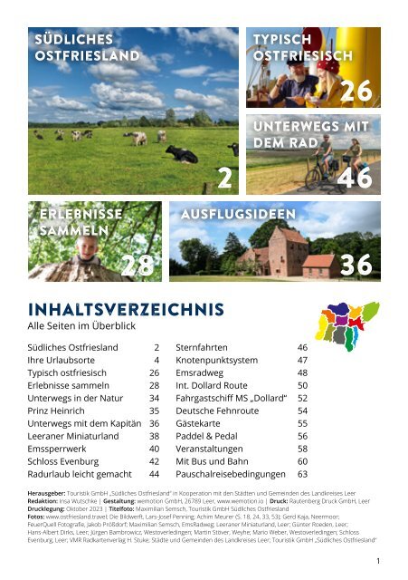 Südliches Ostfriesland - Urlaubsmagazin 2024