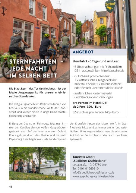 Südliches Ostfriesland - Urlaubsmagazin 2024