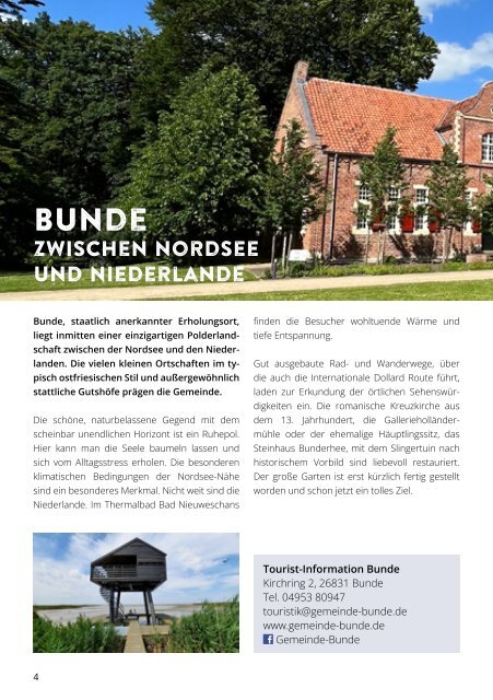 Südliches Ostfriesland - Urlaubsmagazin 2024