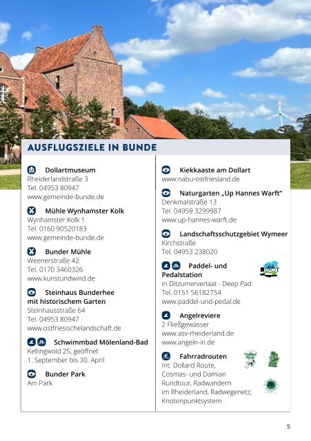 Südliches Ostfriesland - Urlaubsmagazin 2024