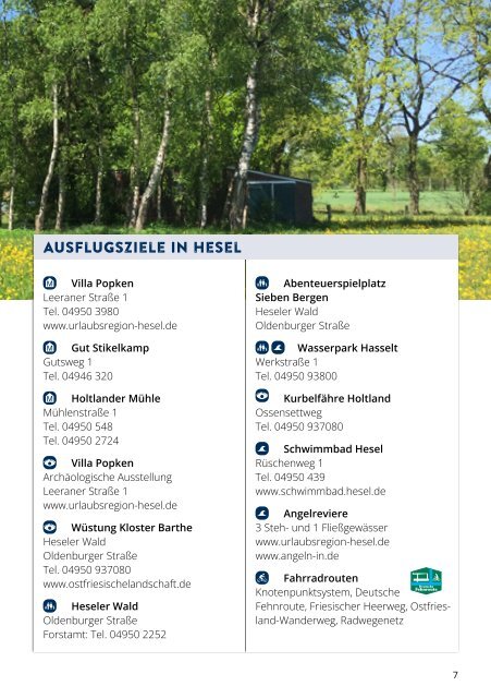 Südliches Ostfriesland - Urlaubsmagazin 2024