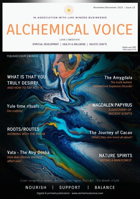 November/December 2023 Alchemical Voice 