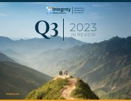 2023 Q3 In Review - Integrity Wealth Advisors, Ventura & Ojai, California