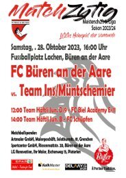 FCB - Teams Ins/Müntschemier 28. Oktober 2023