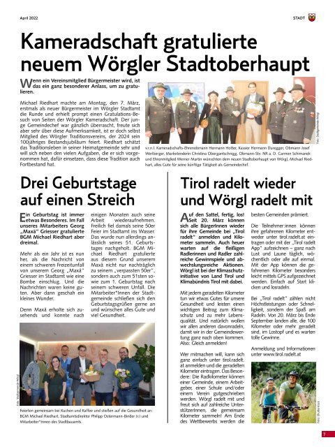 Stadtmagazin Wörgl April 2022