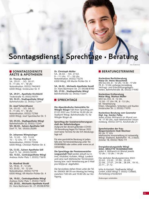 Stadtmagazin Wörgl Februar 2022