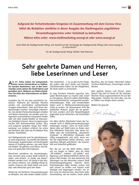 Stadtmagazin Wörgl Februar 2022