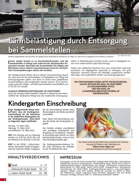 Stadtmagazin Wörgl Februar 2022