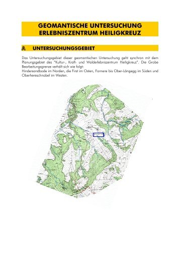 geomantische untersuchung erlebniszentrum heiligkreuz