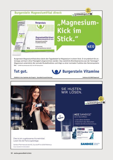 November Magazin meine gesundheit 2023