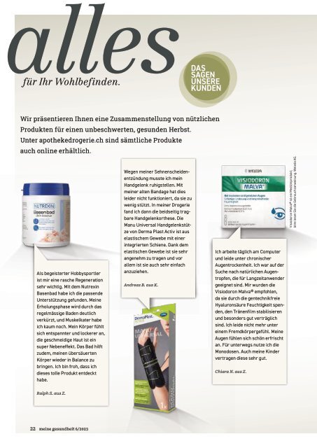 November Magazin meine gesundheit 2023