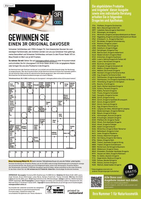 November Magazin meine gesundheit 2023