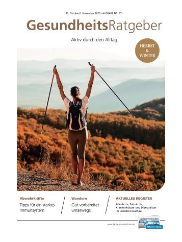 Gesundheitsratgeber Dachau – Oktober 2023: Gesundheitstipps für Herbst und Winter