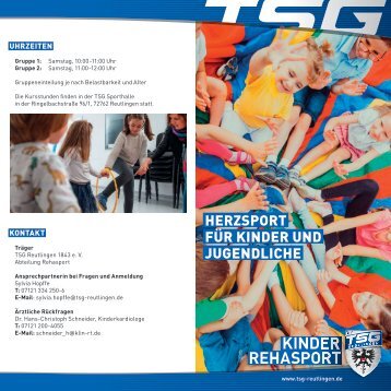 TSG Herzsport für Kinder und Jugendliche - Kinder REHASPORT