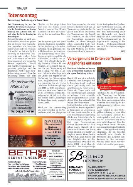 Holsteiner KlöönSNACK - Ausgabe Rendsburg / Mittelholstein - November 2023