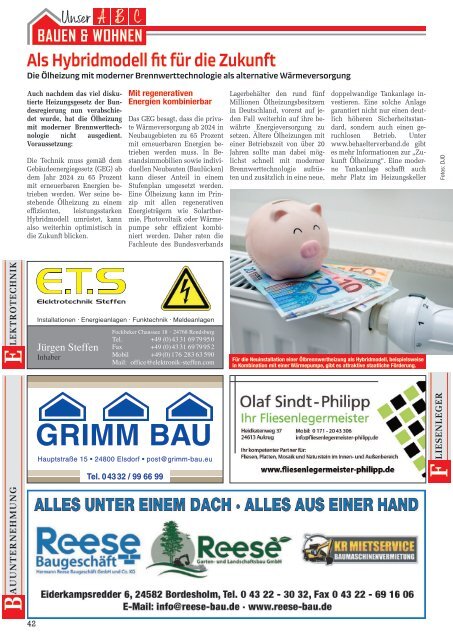 Holsteiner KlöönSNACK - Ausgabe Rendsburg / Mittelholstein - November 2023