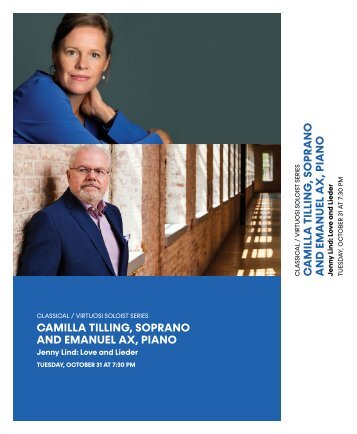 Camilla Tilling and Emanuel Ax | October 31, 2023 | House Program