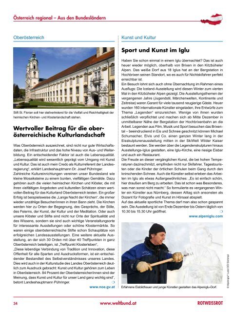 ROTWEISSROT Ausgabe IV/2012 - Auslandsösterreicher-Weltbund