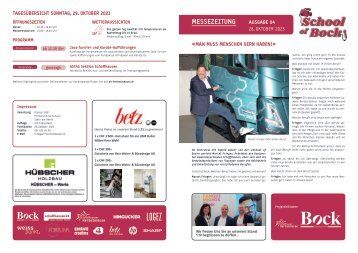 School of Bock Samstag