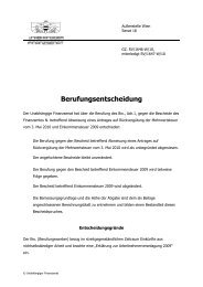 Berufungsentscheidung - Interfides