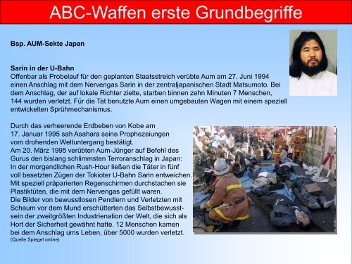 Präsentation ABC-Waffen (klicken) - Feuerwehr Marienberg