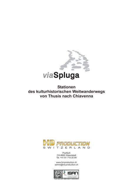 Dokumentation zu Film via Spluga für TV-Einkäufer - HD-Production