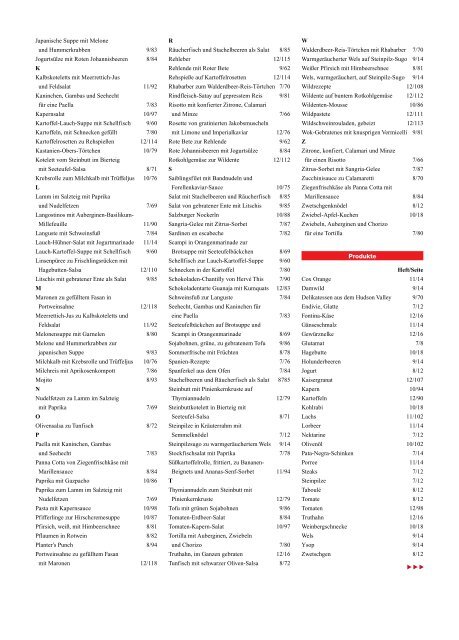 Index FE202 - Der Feinschmecker