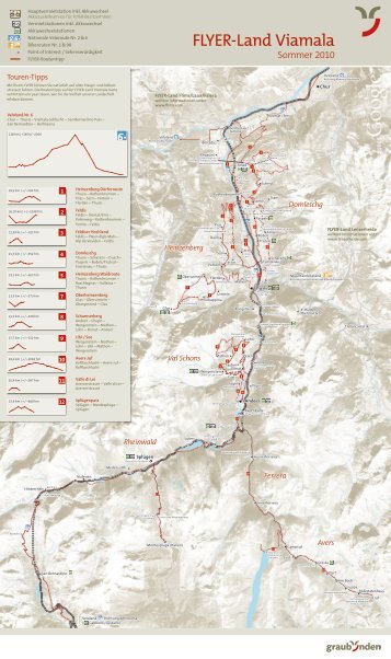Domleschg Heinzenberg Val Schons Ferrera Rheinwald Avers - Flyer