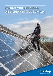 Energie von der Sonne. Die Sicherheit von LUX-top®